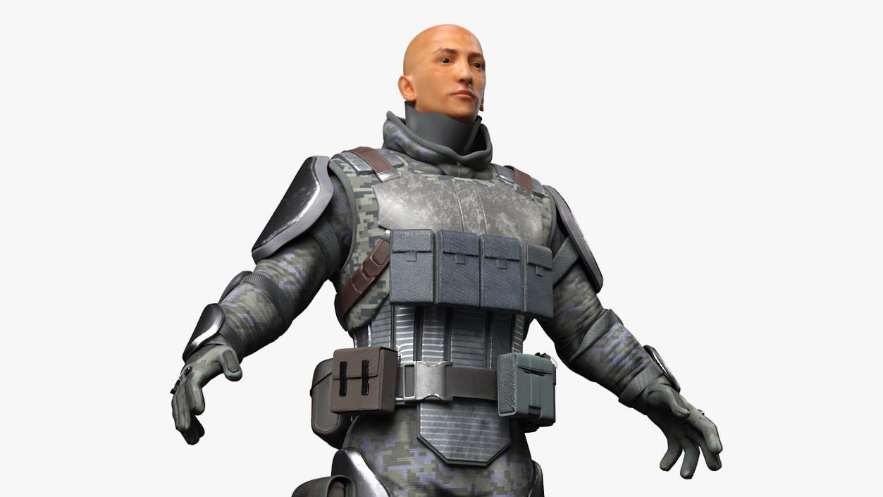 Future Soldier Fully Equipped 3D model