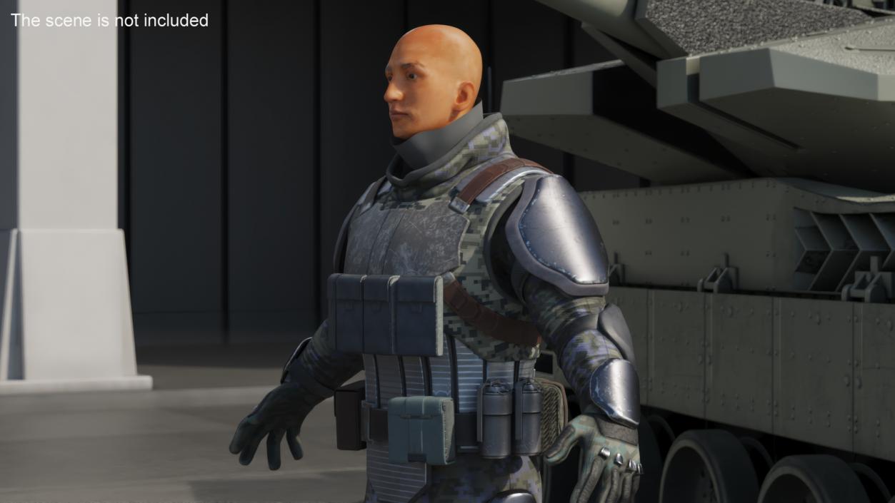 Future Soldier Fully Equipped 3D model