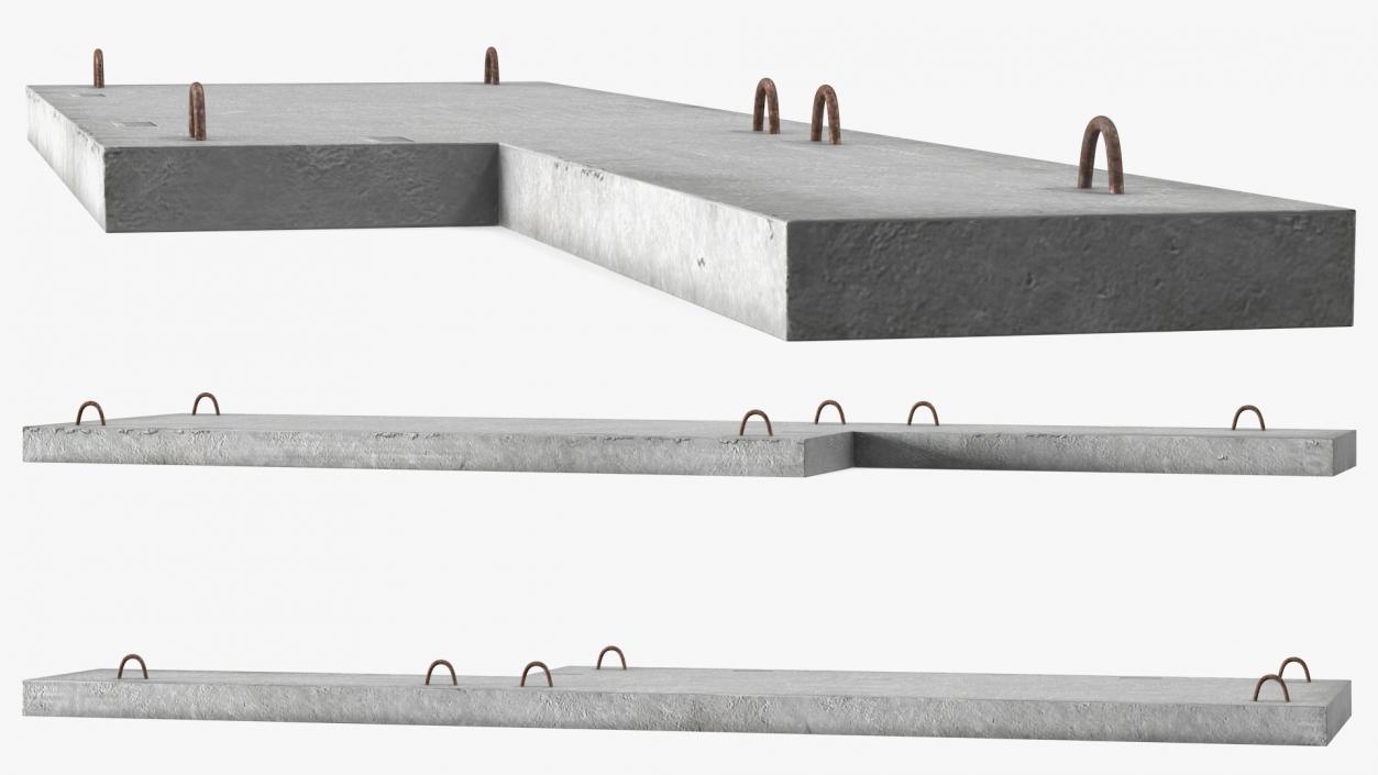 3D model Floor Concrete Panel