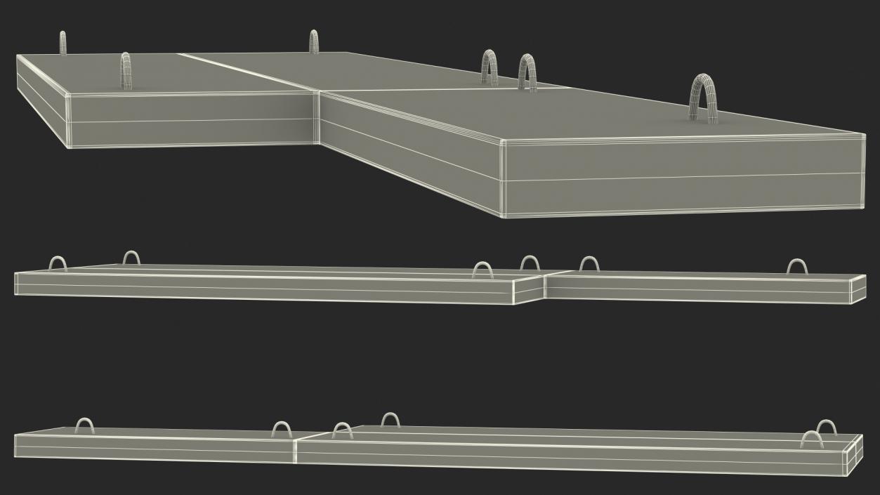 3D model Floor Concrete Panel