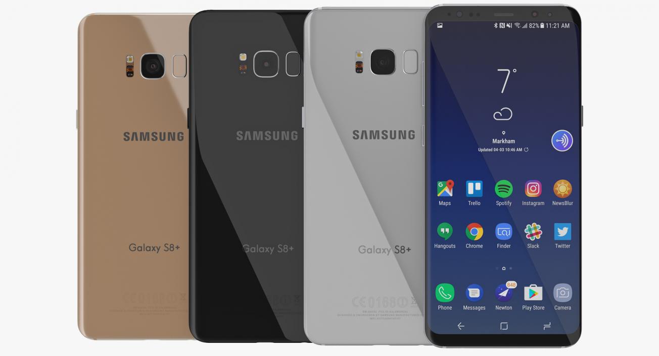 3D Samsung Galaxy S8 Collection model