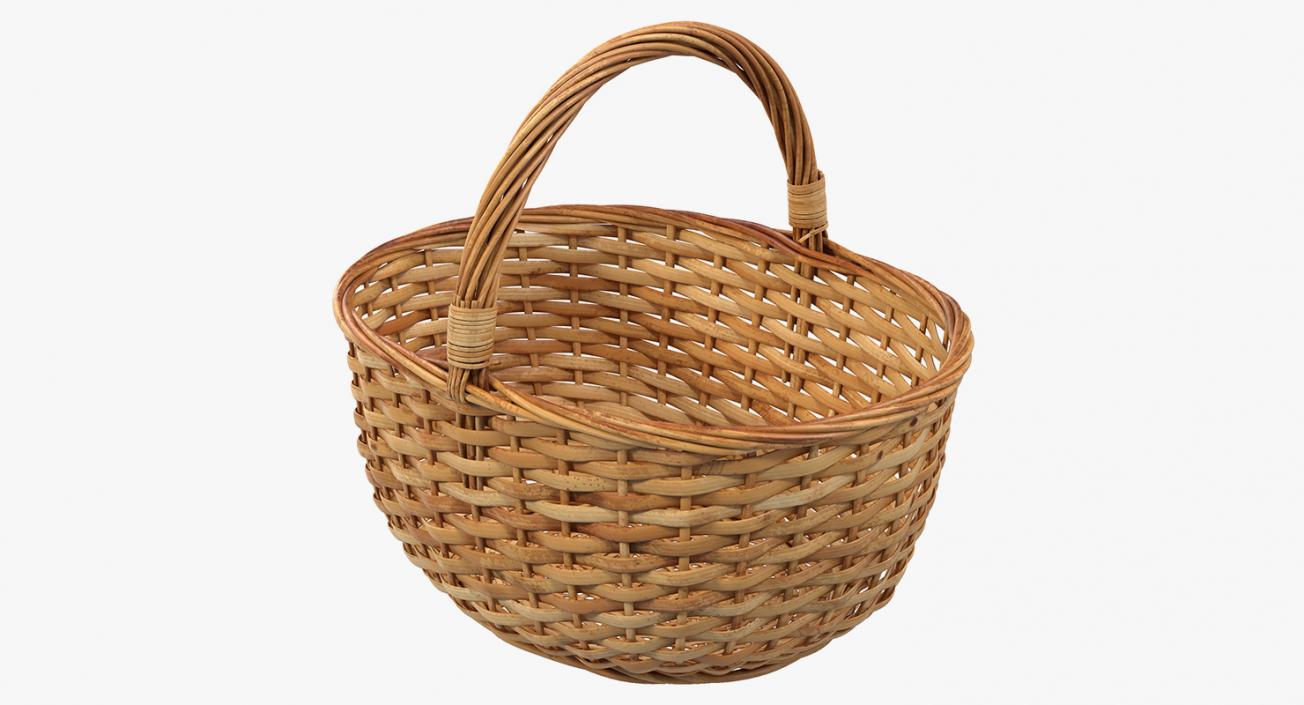 3D model Wicker Baskets Collection