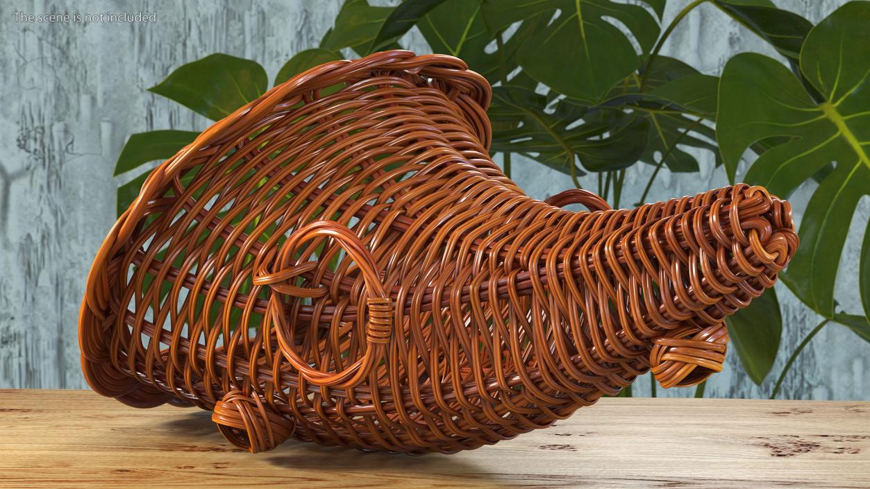 3D model Wicker Baskets Collection