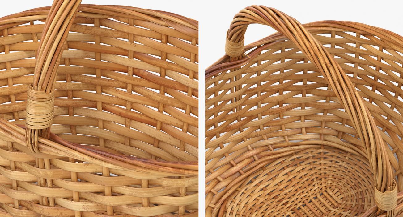 3D model Wicker Baskets Collection