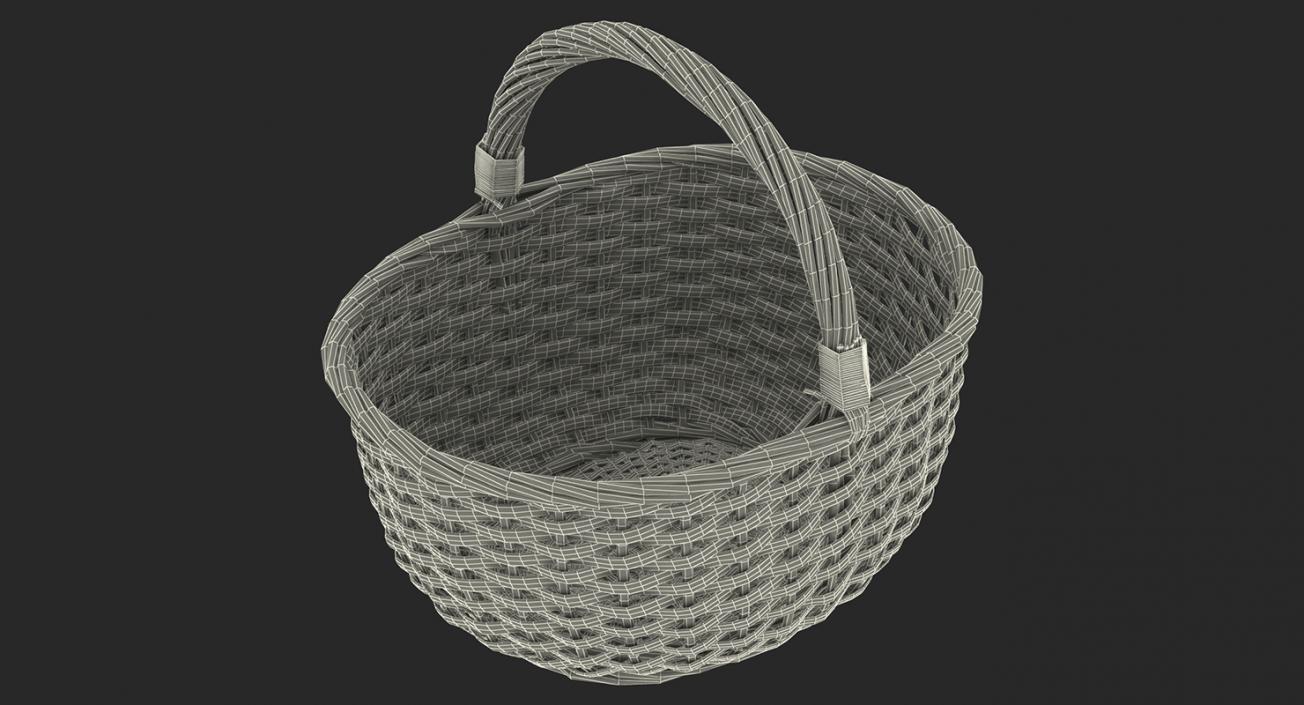 3D model Wicker Baskets Collection