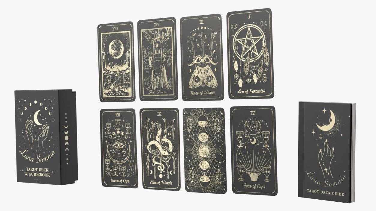 3D Luna Somnia Tarot Cards(1)