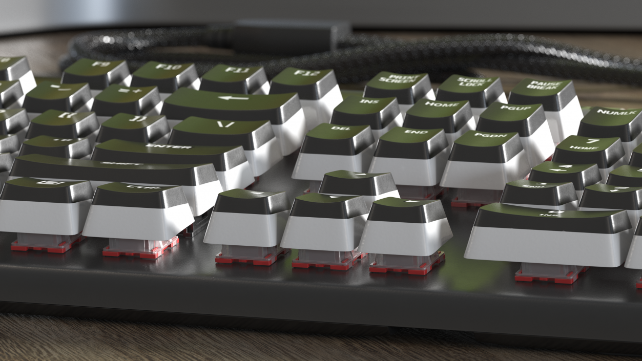 3D model RGB Mechanical Gaming Keyboard