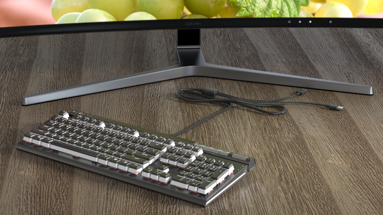 3D model RGB Mechanical Gaming Keyboard