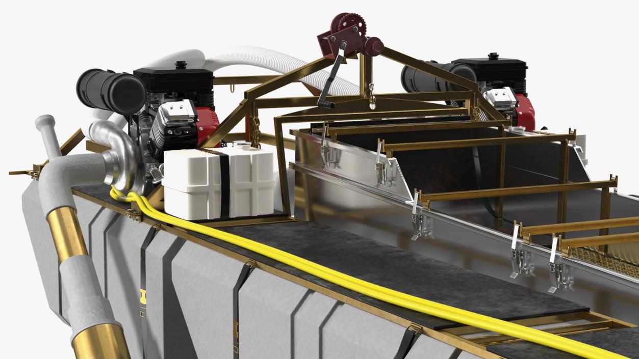 Equipment For Large-Scale Gold and Diamond Mining 3D model