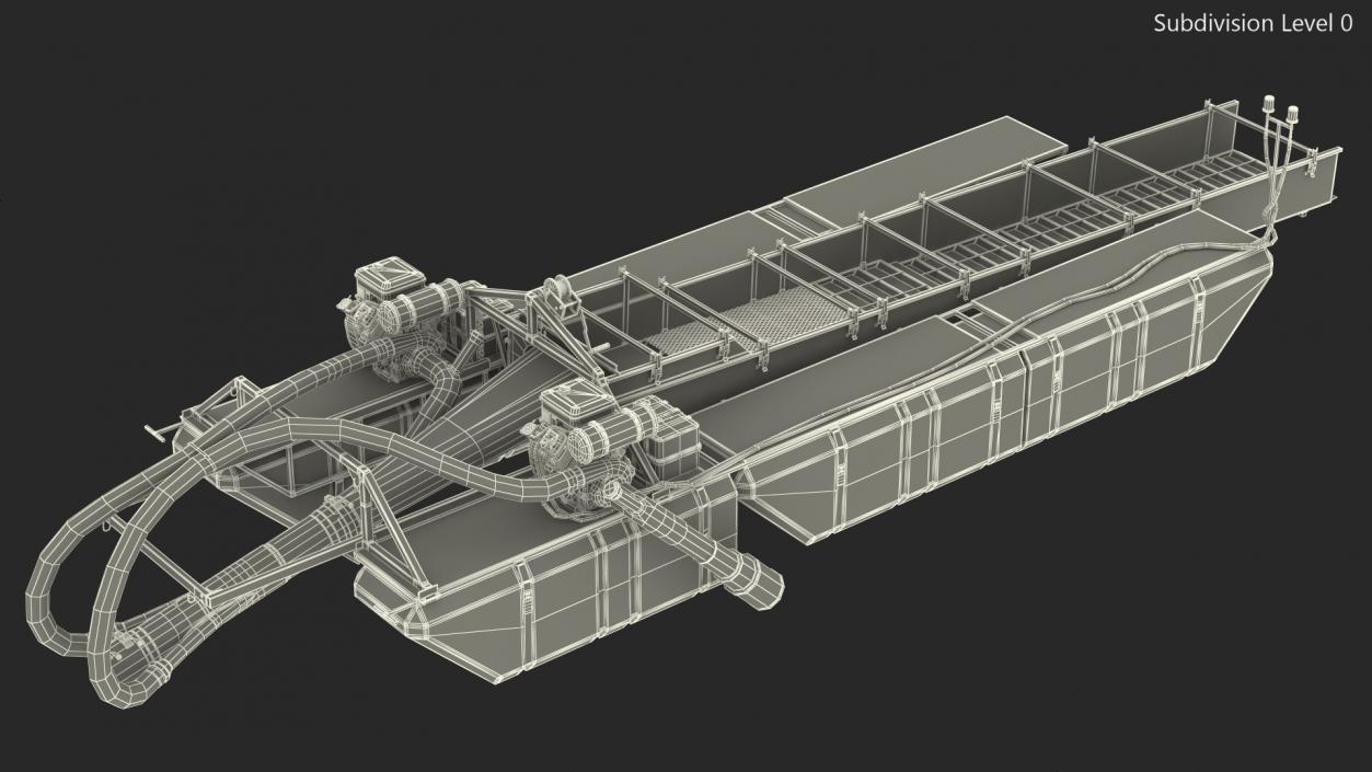 Equipment For Large-Scale Gold and Diamond Mining 3D model