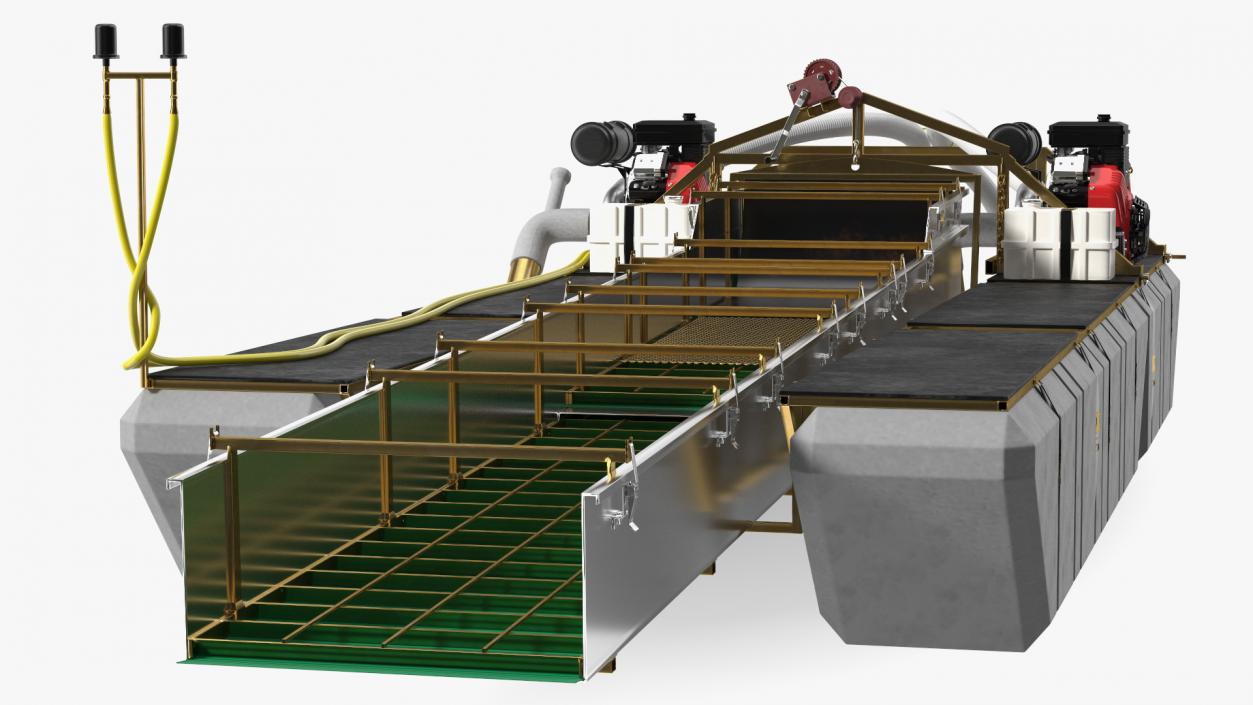 Equipment For Large-Scale Gold and Diamond Mining 3D model