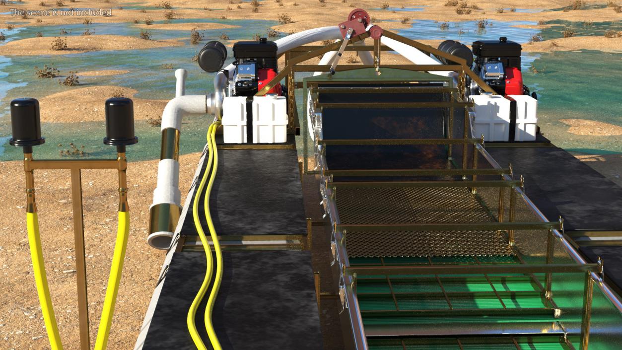 Equipment For Large-Scale Gold and Diamond Mining 3D model