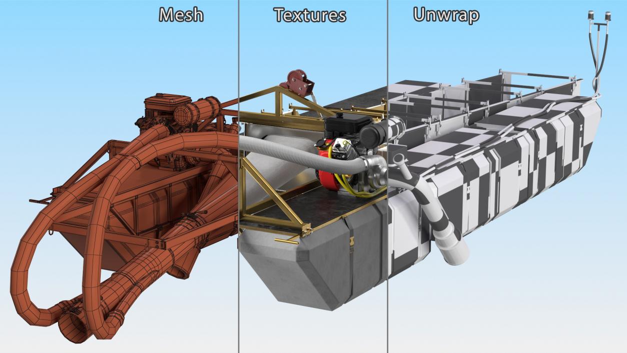 Equipment For Large-Scale Gold and Diamond Mining 3D model