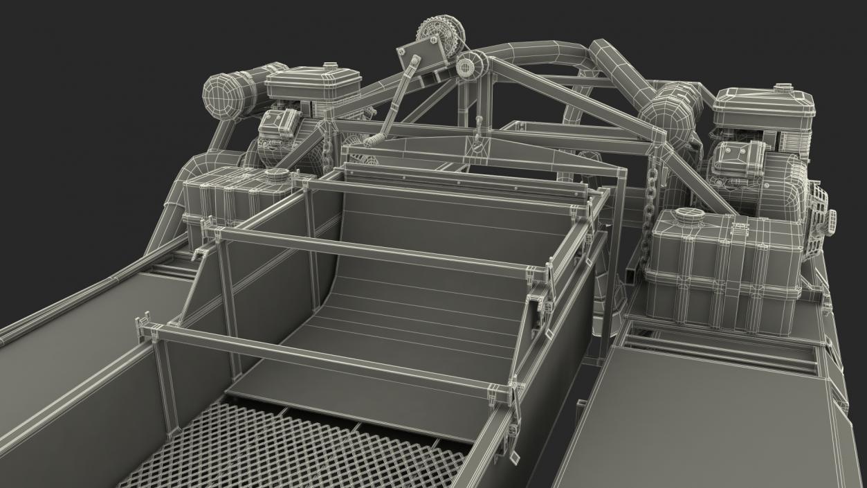 Equipment For Large-Scale Gold and Diamond Mining 3D model