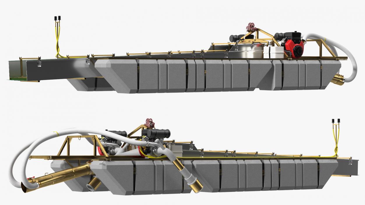 Equipment For Large-Scale Gold and Diamond Mining 3D model