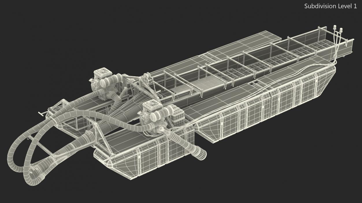 Equipment For Large-Scale Gold and Diamond Mining 3D model