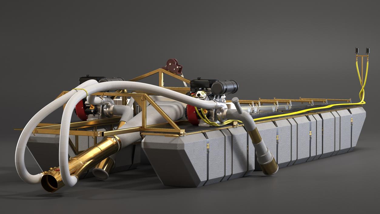 Equipment For Large-Scale Gold and Diamond Mining 3D model