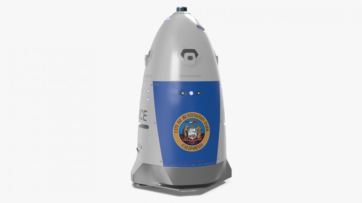 K5 Autonomous Police Surveillance Robot 3D model