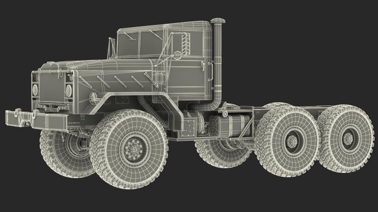 3D model M939 Military Truck Green