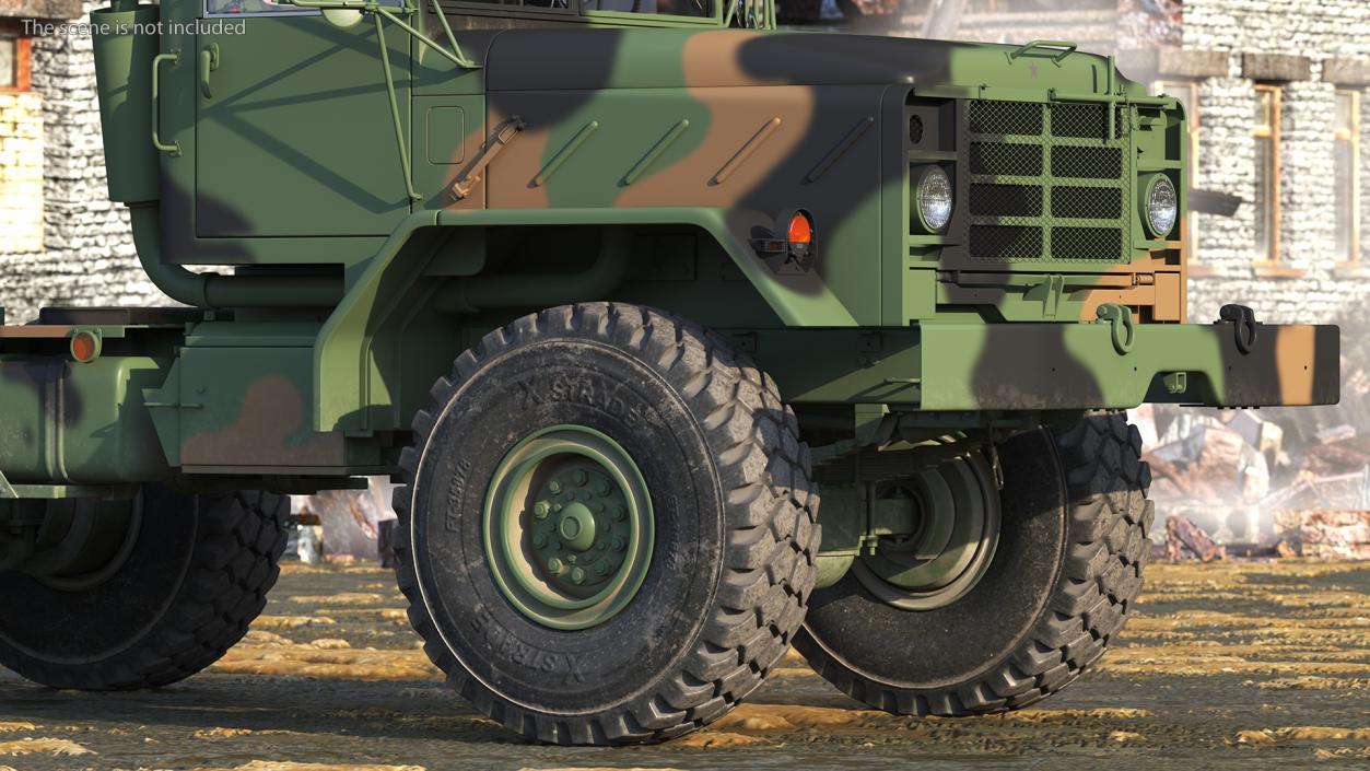 3D model M939 Military Truck Green