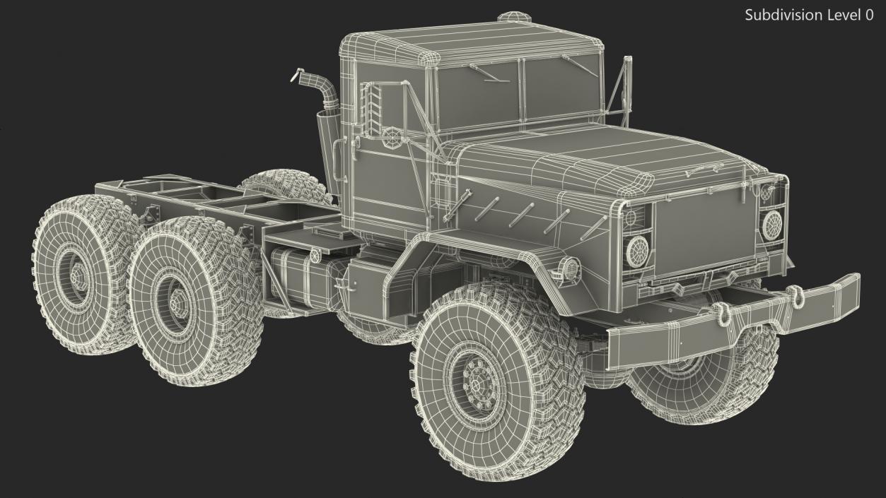 3D model M939 Military Truck Green