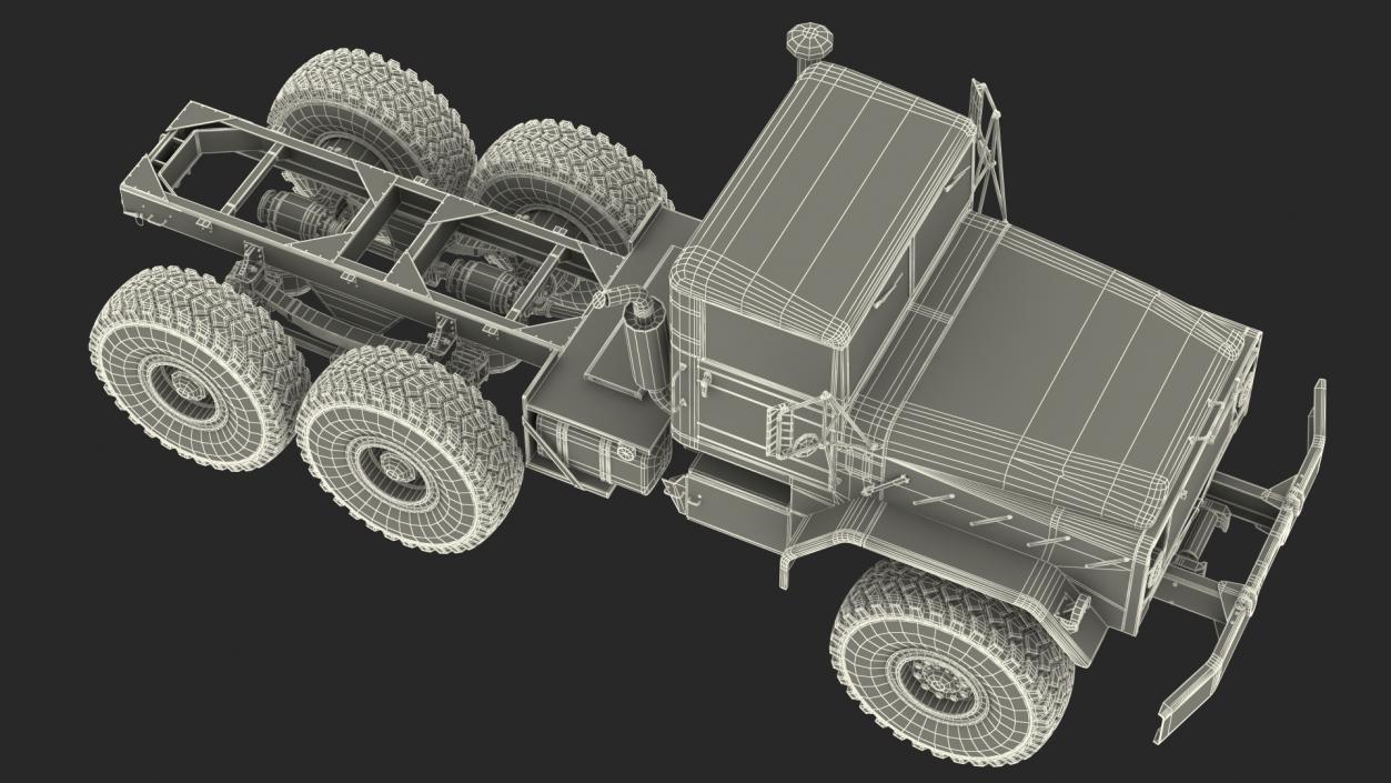 3D model M939 Military Truck Green