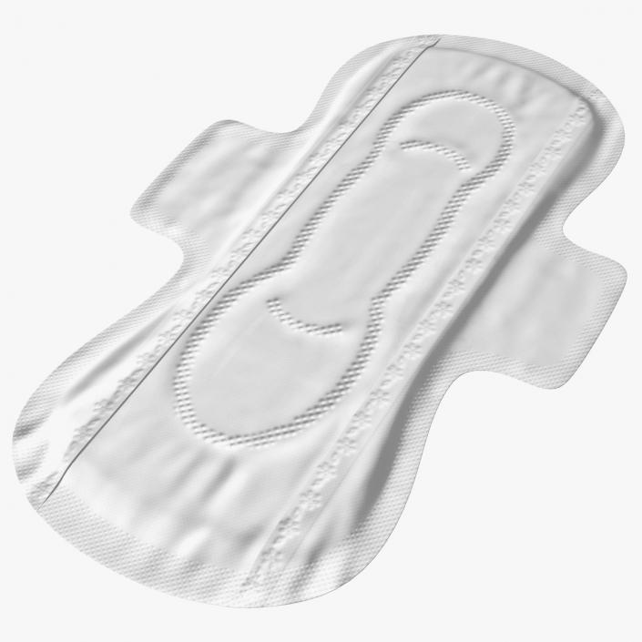 3D model Sanitary Napkin Pad with Wings