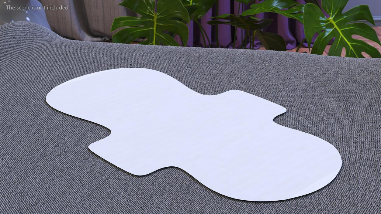 3D model Sanitary Napkin Pad with Wings