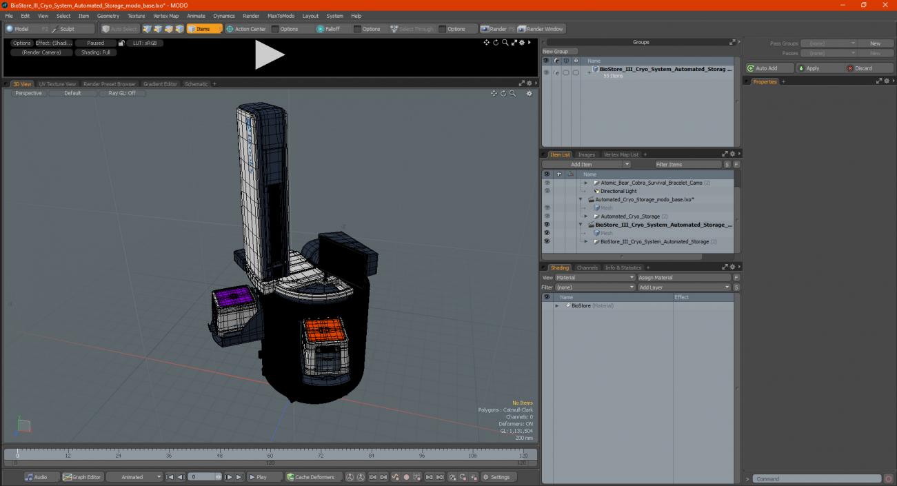 BioStore III Cryo System Automated Storage 3D