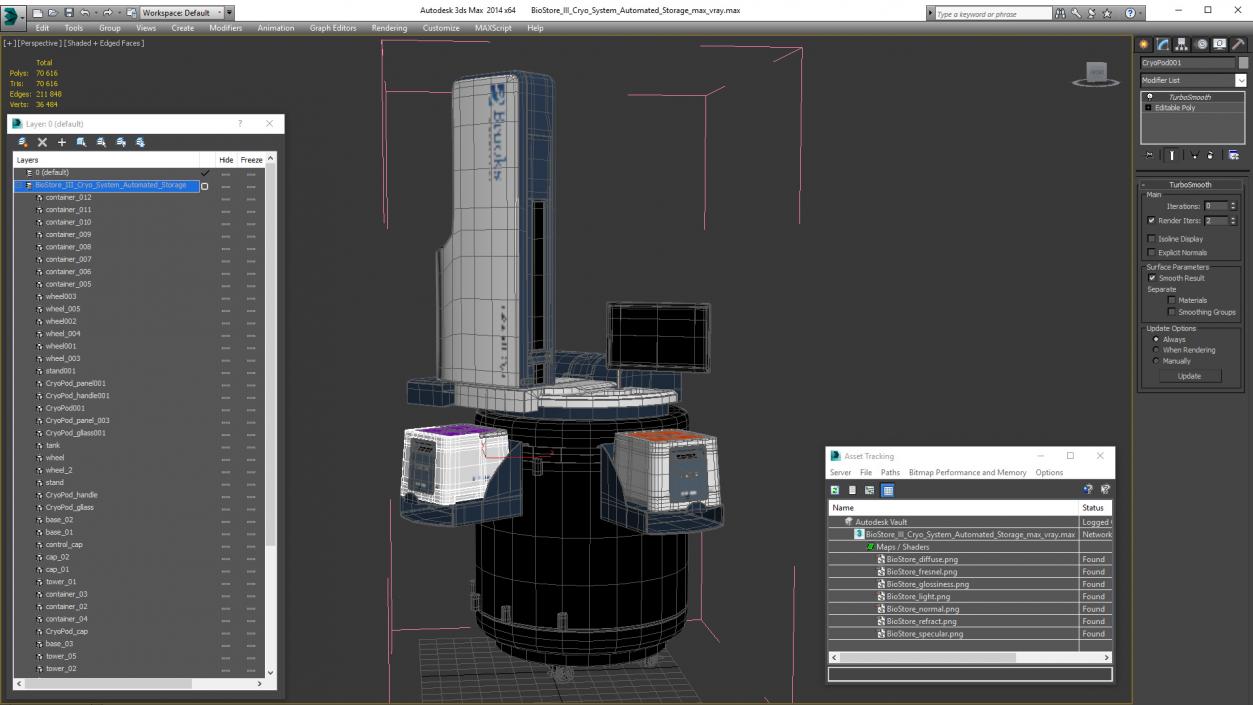 BioStore III Cryo System Automated Storage 3D