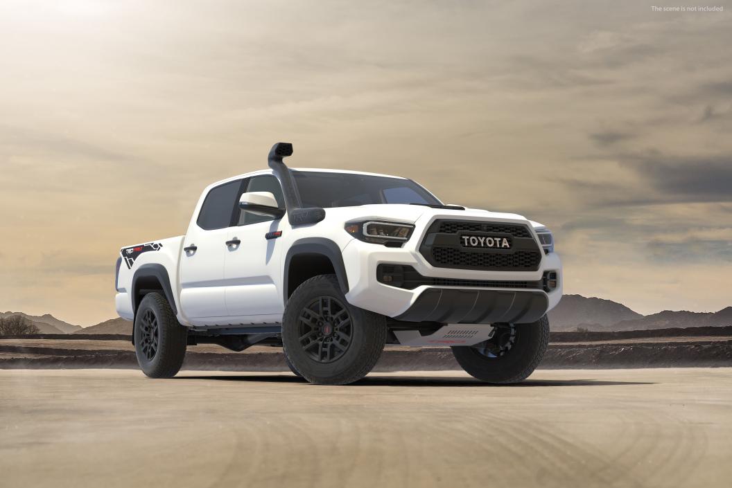 3D model Toyota Tacoma TRD Pro Super White 2021 Rigged