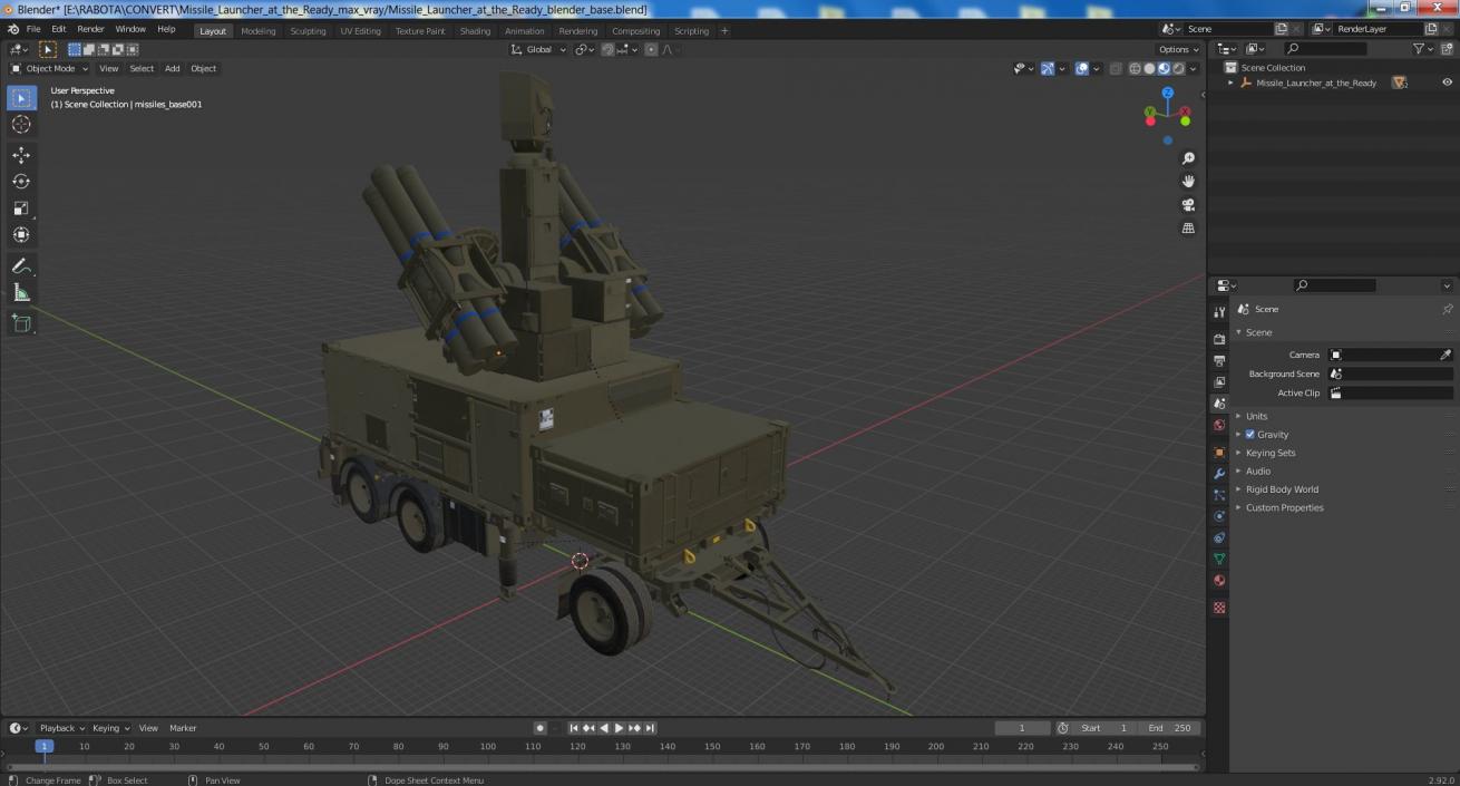 3D Missile Launcher at the Ready 2