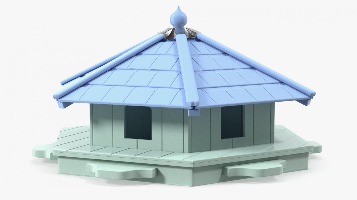 Duck House Floating Hexagonal 3D model