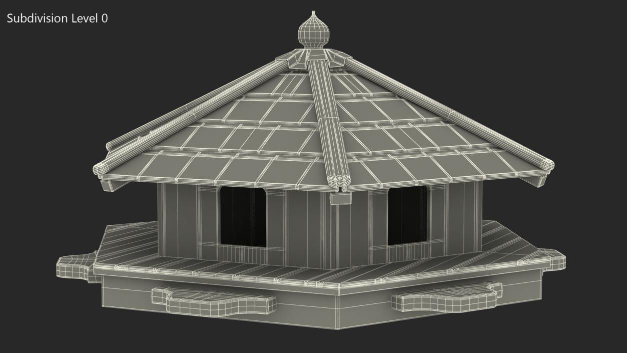 Duck House Floating Hexagonal 3D model