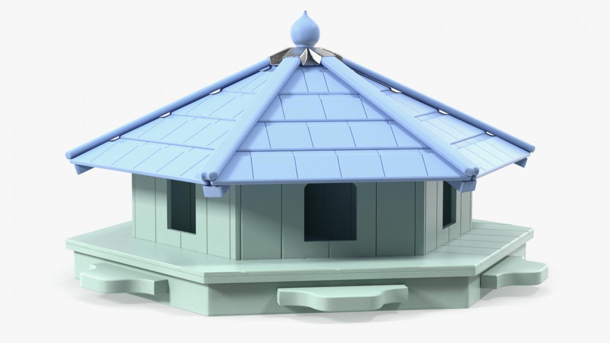 Duck House Floating Hexagonal 3D model