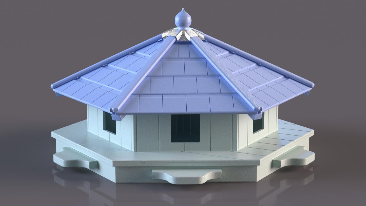 Duck House Floating Hexagonal 3D model