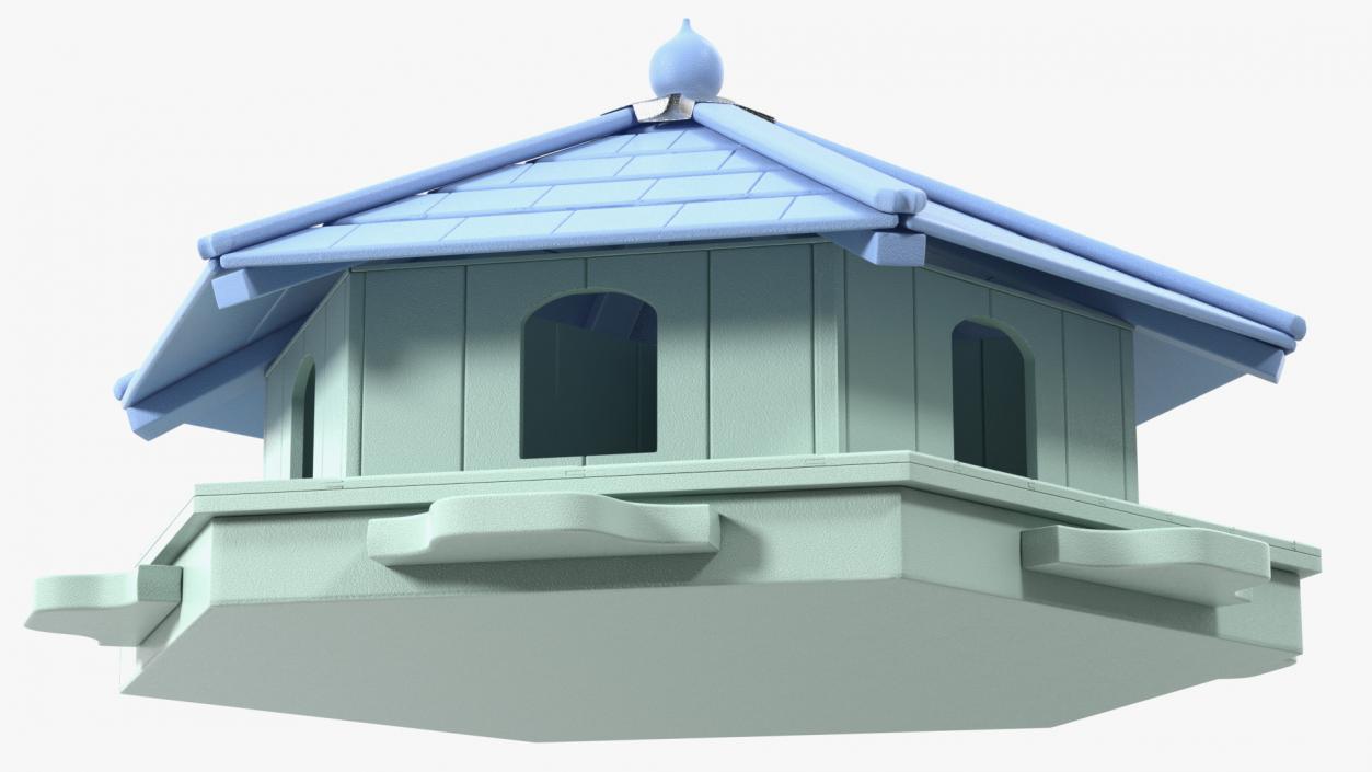 Duck House Floating Hexagonal 3D model