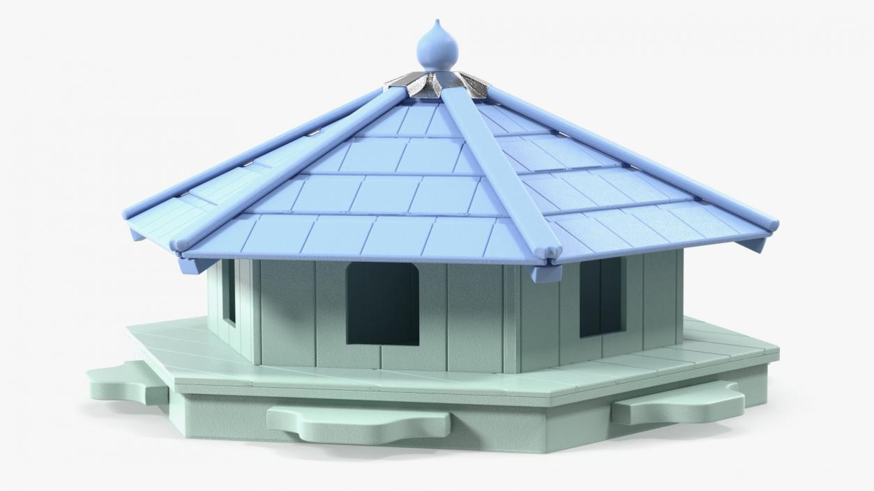 Duck House Floating Hexagonal 3D model