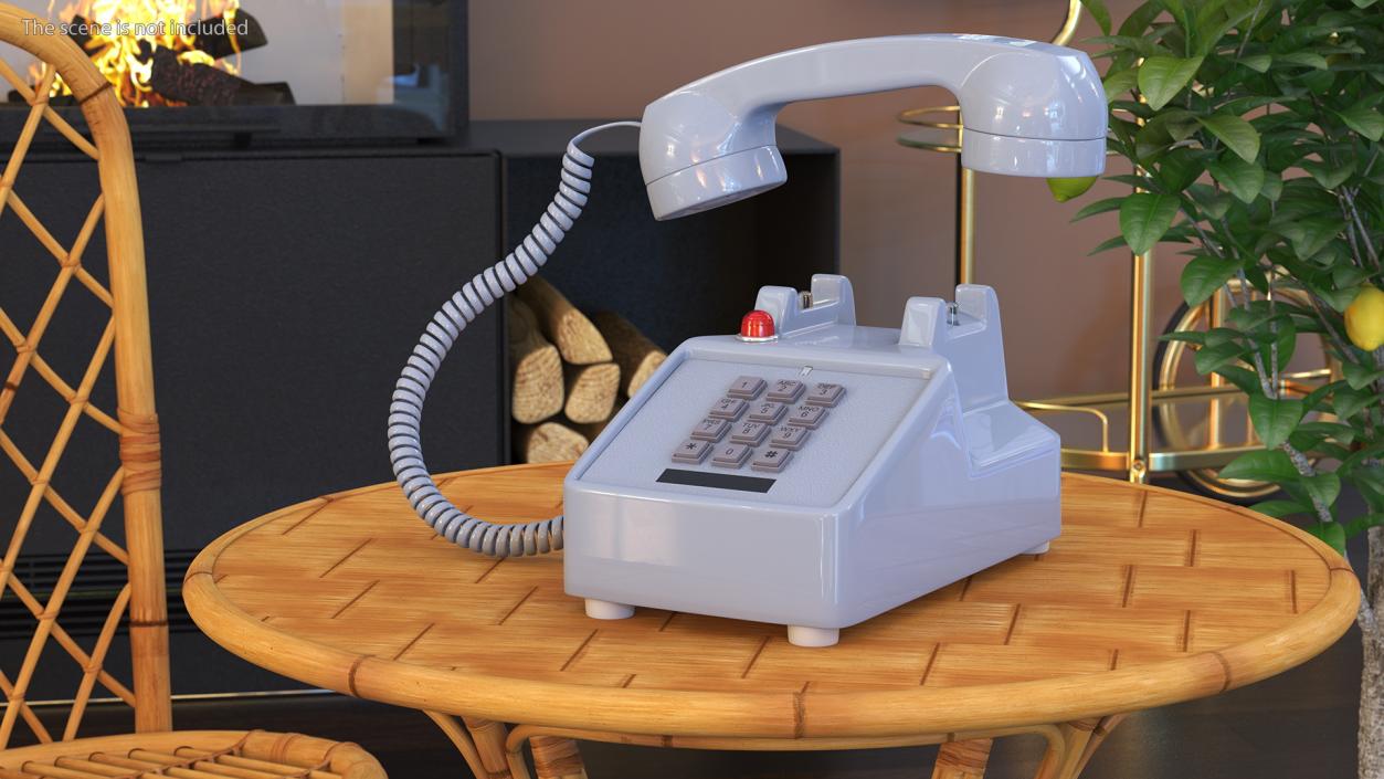 Retro Telephone Off Hook 3D model