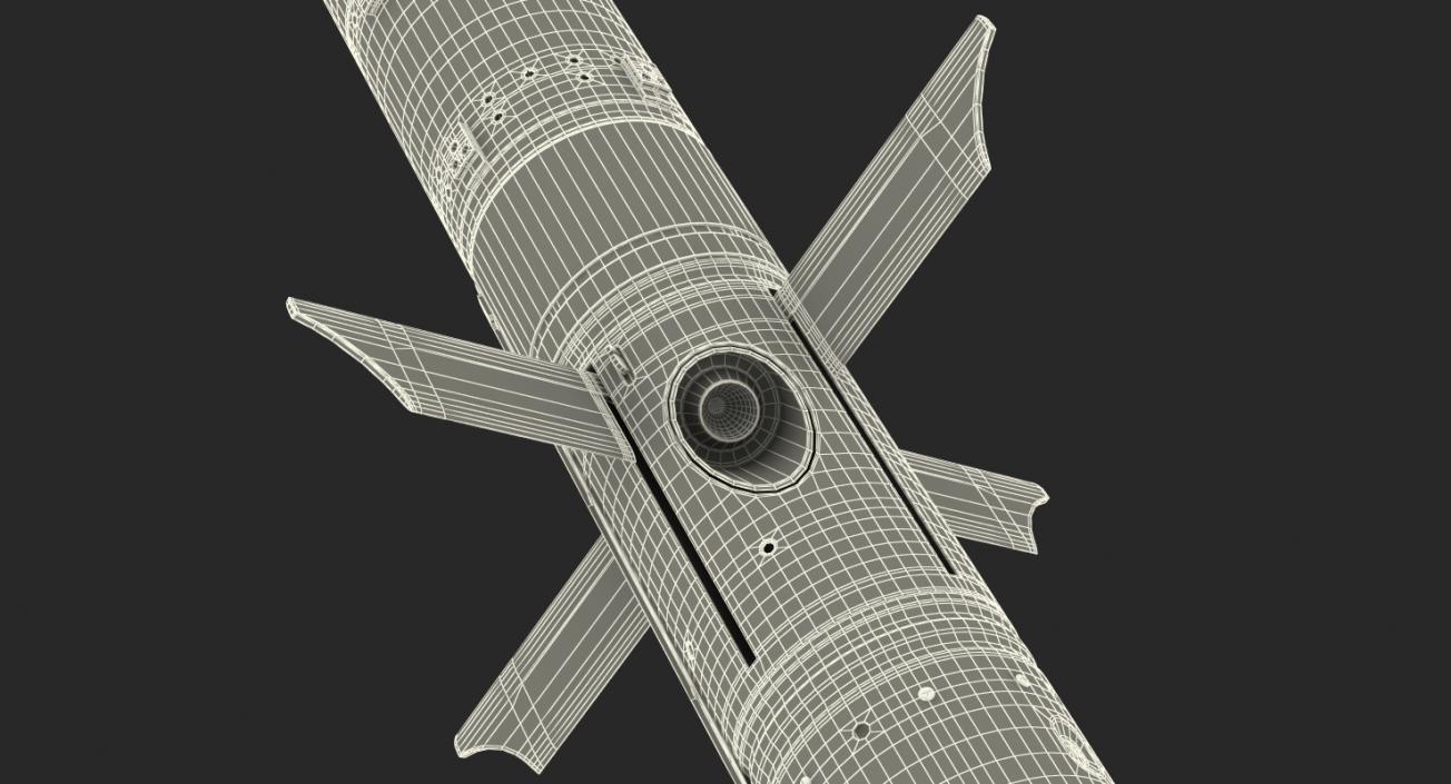 3D BGM 71F TOW Missile Rigged