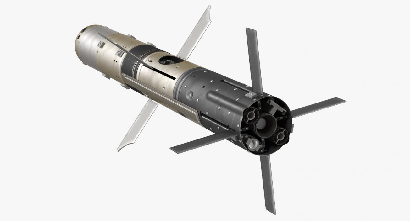 3D BGM 71F TOW Missile Rigged