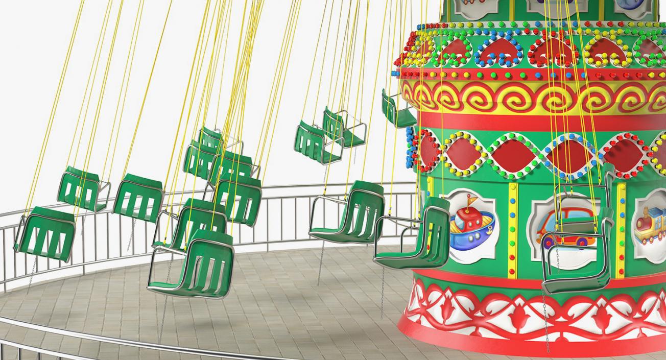 3D model Rigged Amusement Park Rides Collection 2