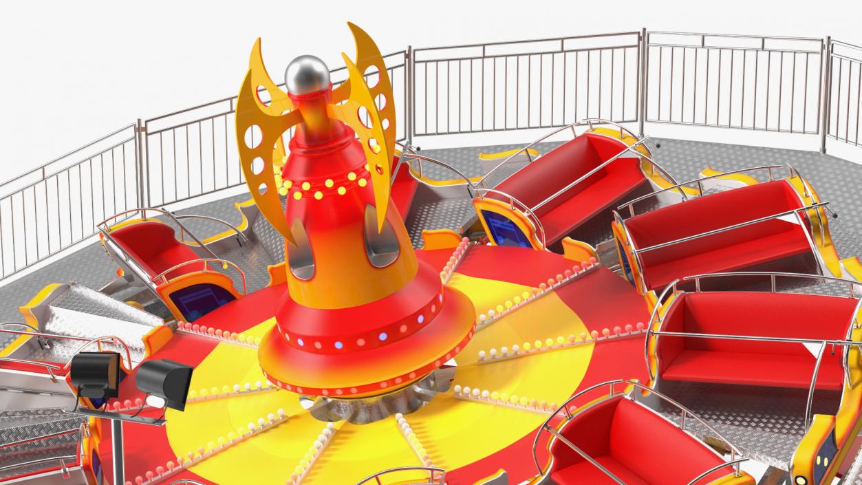 3D model Rigged Amusement Park Rides Collection 2