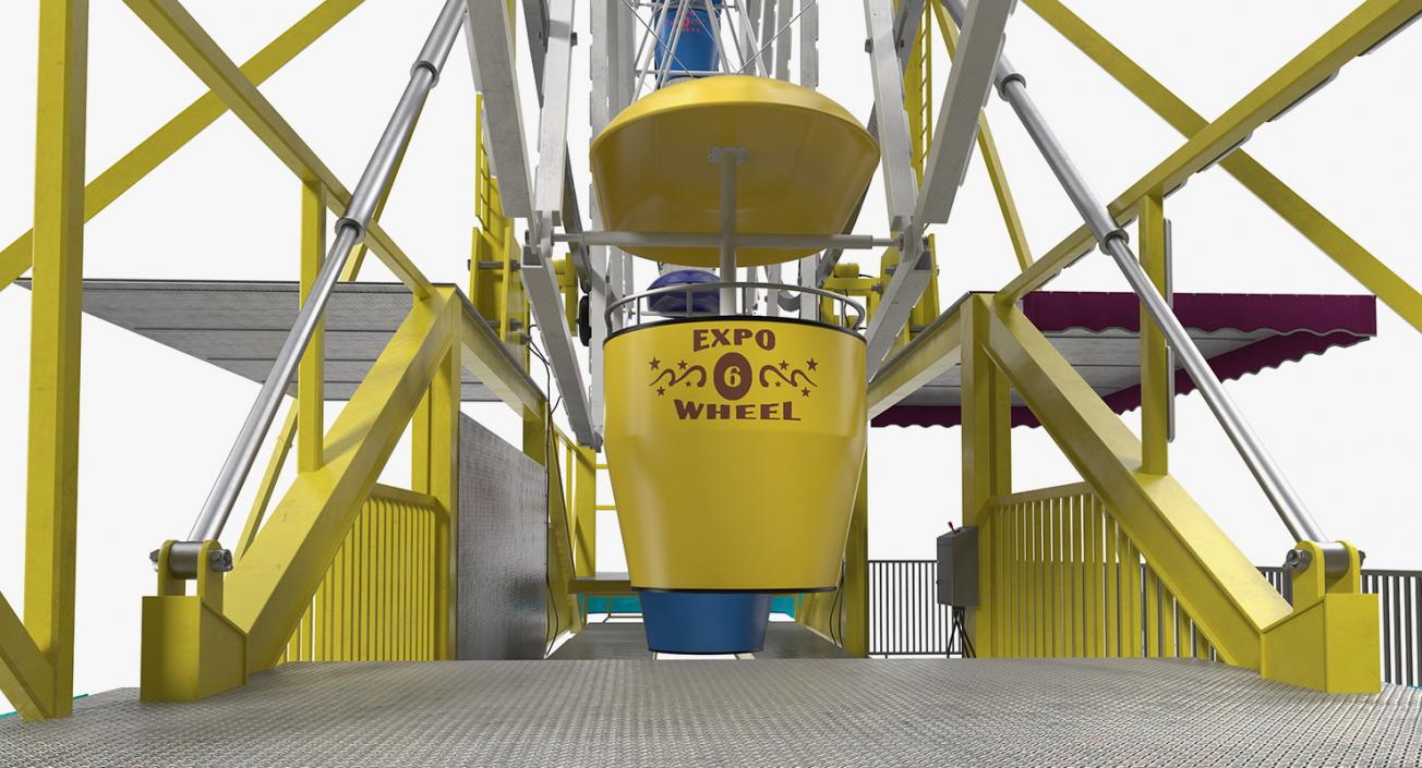 3D model Rigged Amusement Park Rides Collection 2