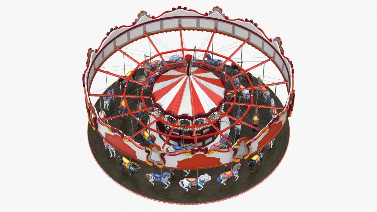 3D model Rigged Amusement Park Rides Collection 2