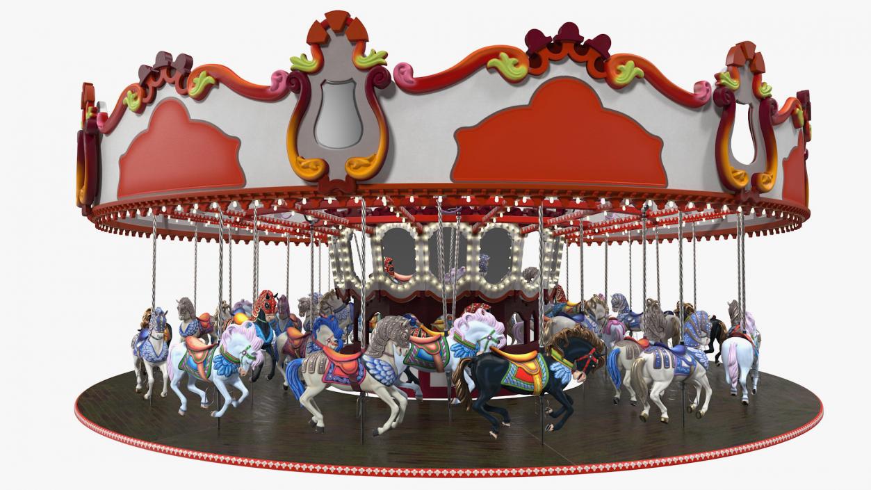 3D model Rigged Amusement Park Rides Collection 2