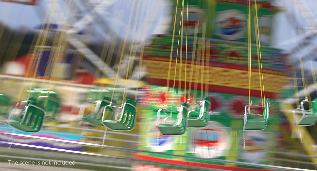 3D model Rigged Amusement Park Rides Collection 2