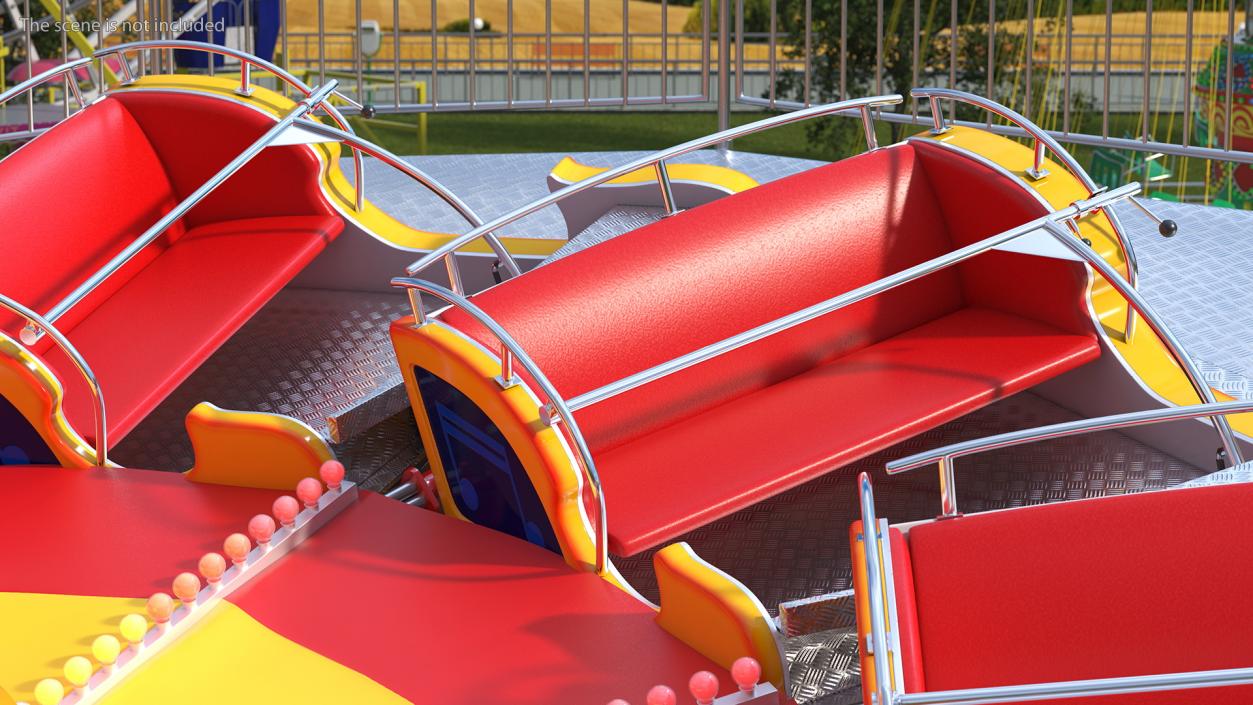 3D model Rigged Amusement Park Rides Collection 2