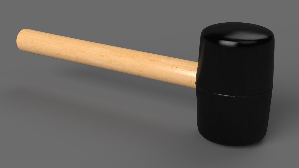 3D model Rubber Mallet Hammer