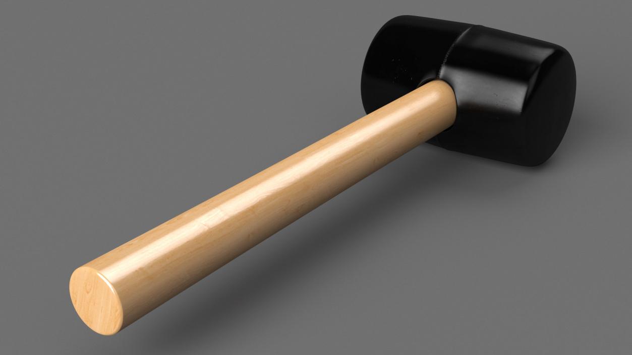 3D model Rubber Mallet Hammer